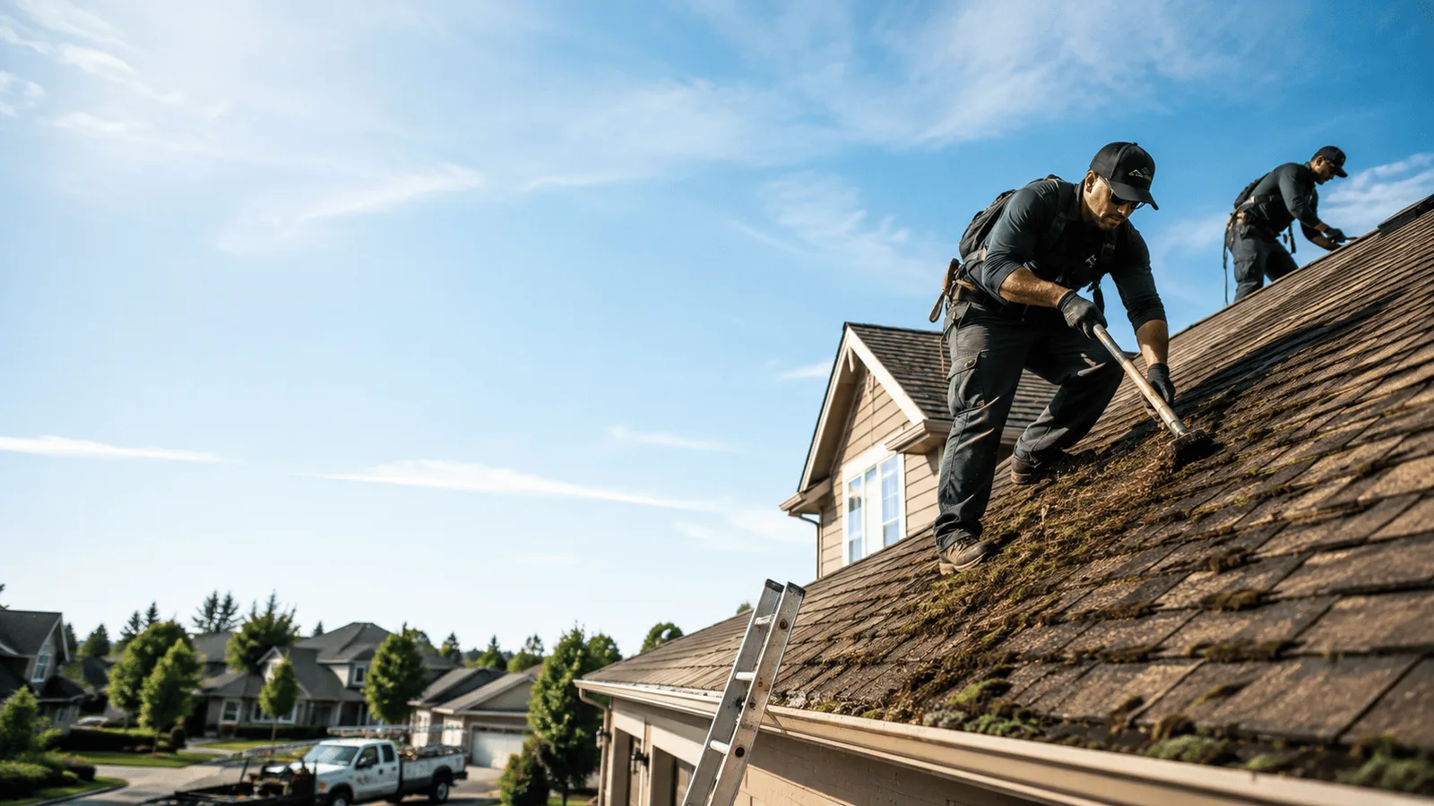Roof Moss Removal in Climbing Hill, IA near me